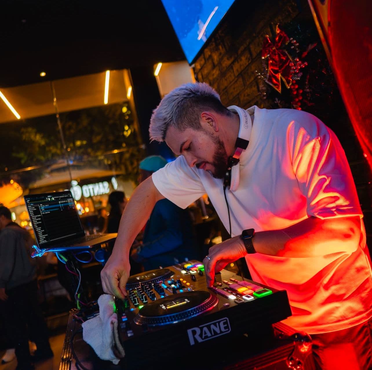 DJ Marco Mesen performing at an event