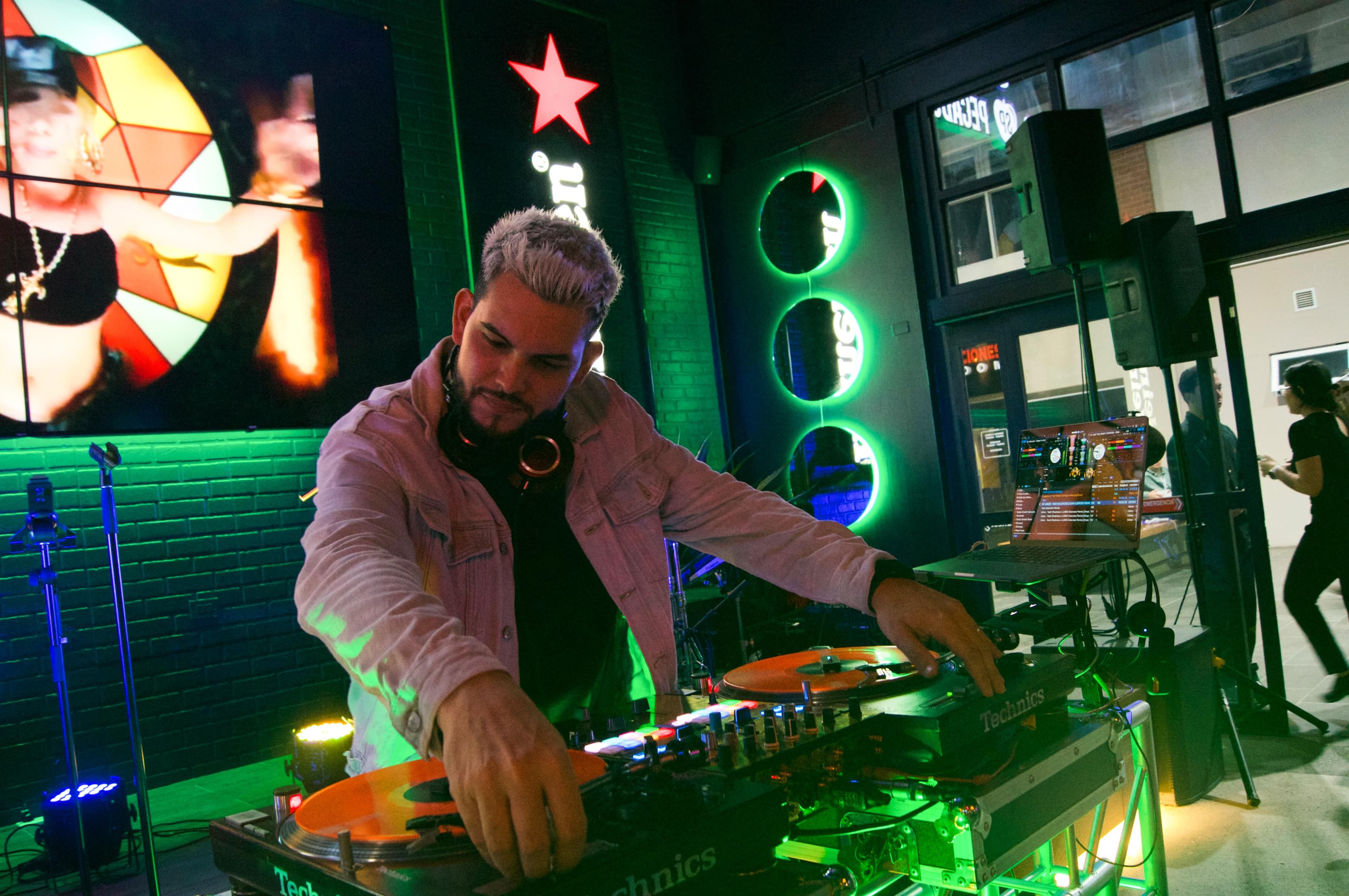 DJ Marco Mesen performing at an event